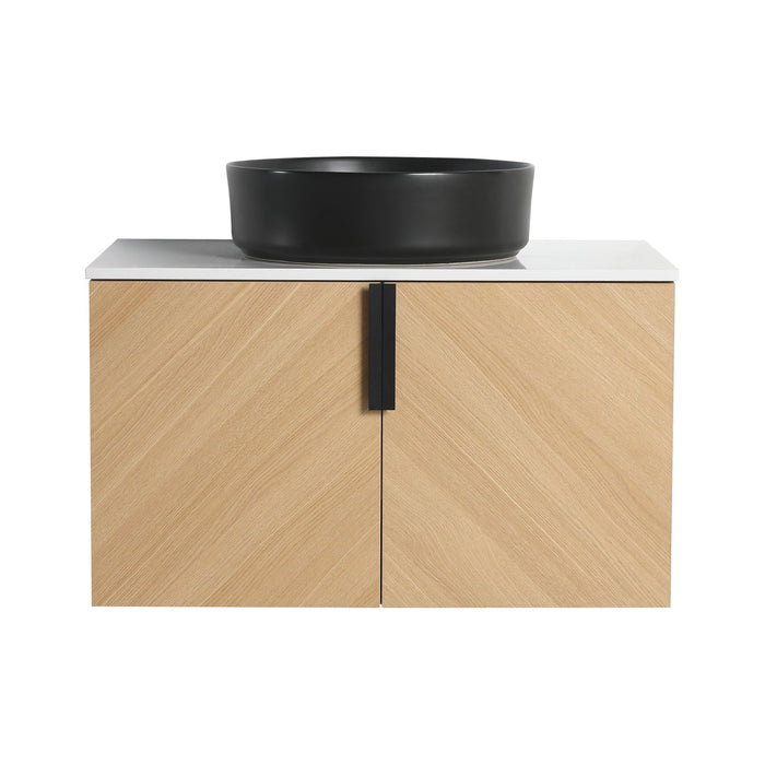 Wall Mounted Bathroom Vanity With Art Sink Home Essentials