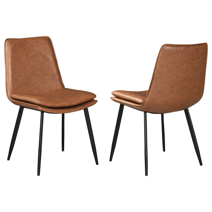 Feast - Coffee Dining Chair (Set of 2) - Coffee Furniture Max