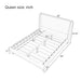 Upholstered Modern Platform Bed With Wingback Headboard Hearth and Haven