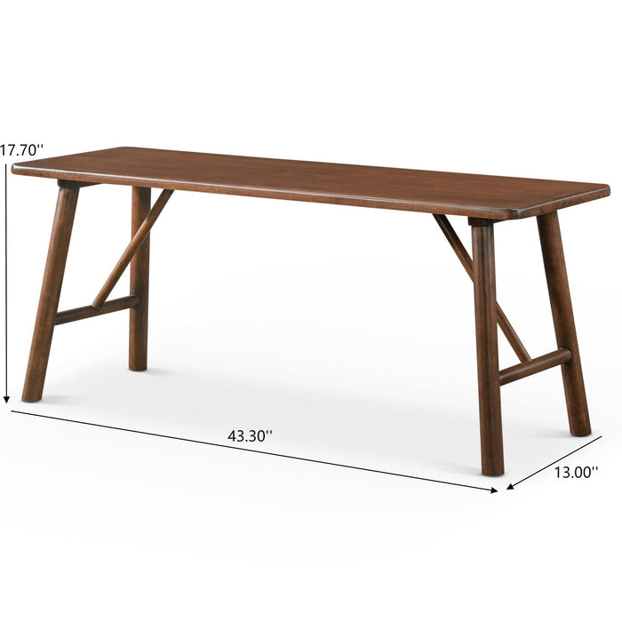 Molly - Bench - Walnut Brown Ashcroft Furniture