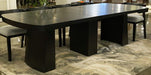 Haldenwick - XL Rectangular Dining Room Extension Table Base - Black Signature Design by Ashley®