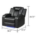 Benz - LED & Power Recliner Chair With Adjustable Headrest Matrix Furniture Group
