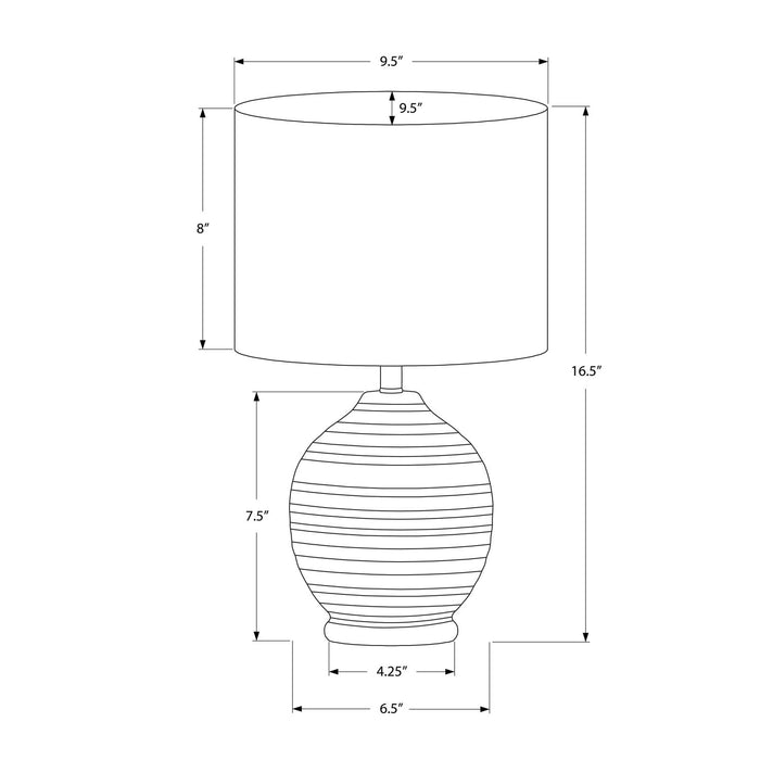 Lighting, Table Lamp, Ceramic, Transitional - Black 8th Street