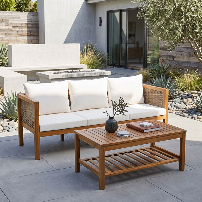 Patio Set Outdoor With Coffee Table And Cushions Hearth and Haven