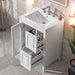 Modern Bathroom Vanity With Sink, Cabinet With 2 Drawers And Door, Adjustable Shelf Hearth and Haven