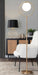 Moon - Contemporary Floor Lamp - Gold / Frosted Lumi Source