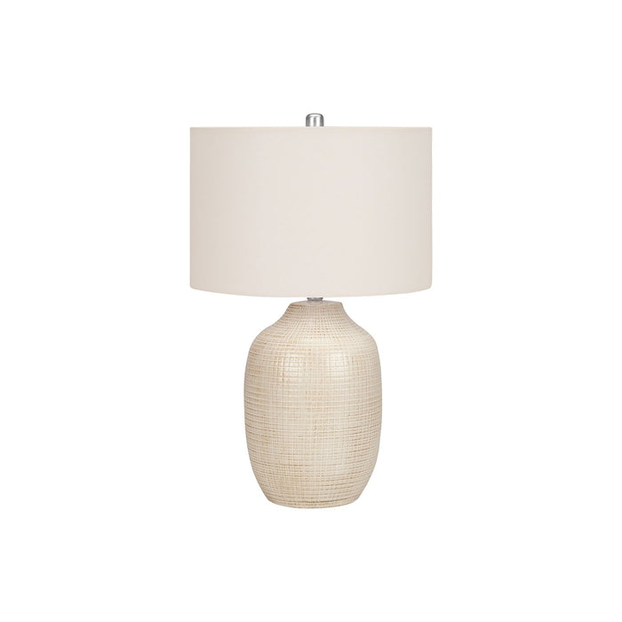 Table Lamp, Lighting, Ceramic, Contemporary - Cream 8th Street