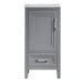 Fully Assembled 18'' Freestanding Single Bathroom Vanity With Ceramic Top - Gray Home Essentials