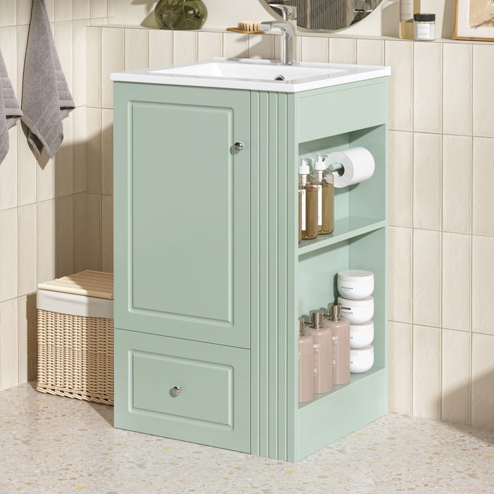 Modern Freestanding Bathroom Vanity With Sink, Soft-Close Drawer, Towel Bar Hearth and Haven