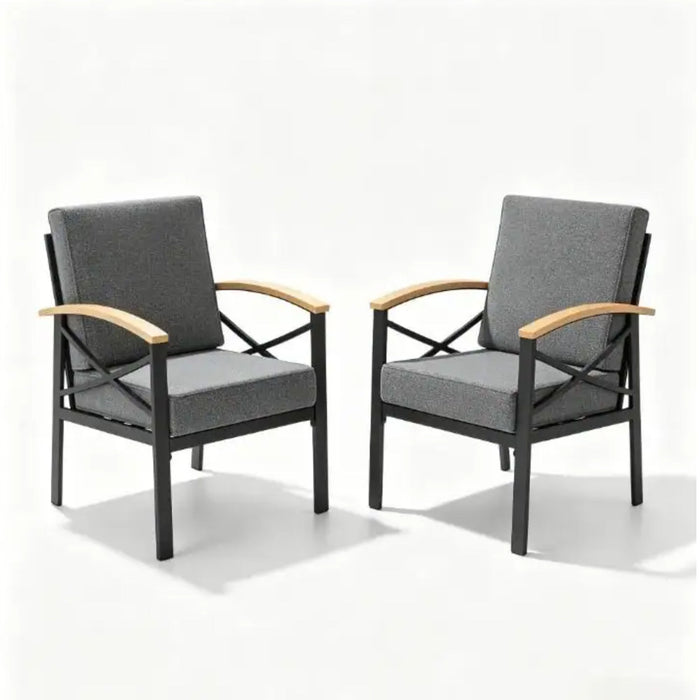 Outdoor Patio Armchair, All Weather (Set of 2) Home Essentials