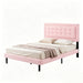 Upholstered Platform Bed With Slats Home Essentials