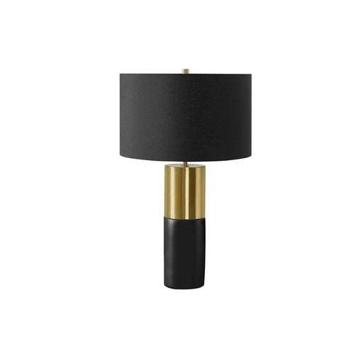 Lighting, Table Lamp, Concrete, Contemporary - Black / Gold 8th Street