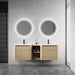 Wall Mounted Bathroom Vanity With Sink And Storage Shelves, Soft Close Doors Home Essentials