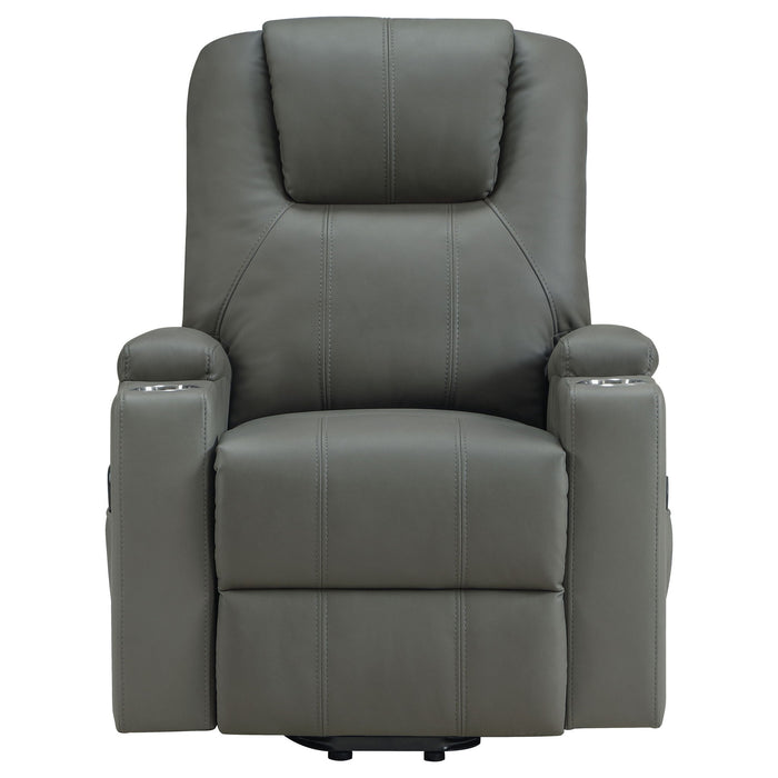 Macklin - Power Lift Massage Recliner With Heat And Dual Cupholders Furniture Max
