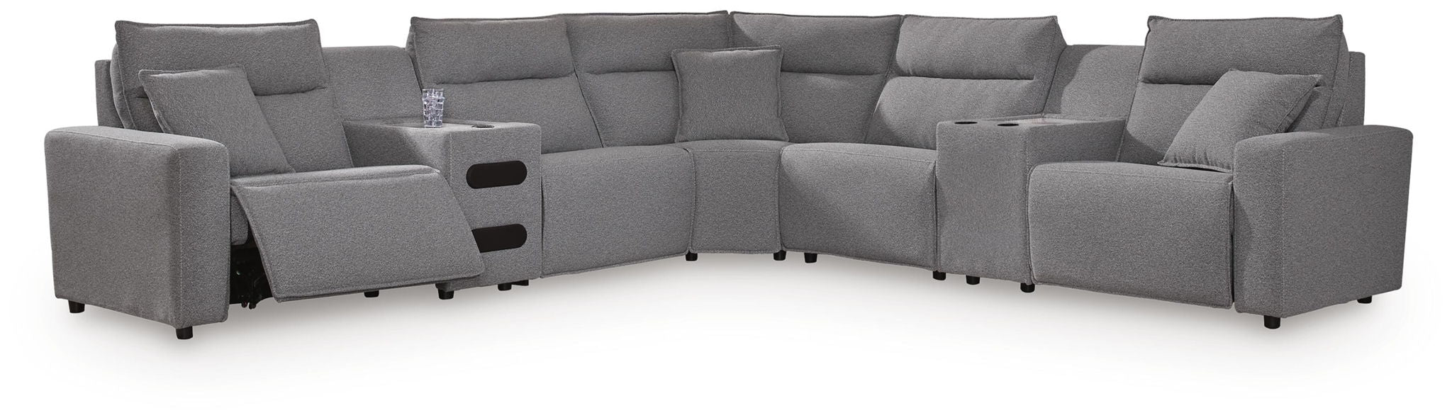 Modmax II - Reclining Sectional - Salt And Pepper Signature Design by Ashley®