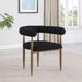 Crofton - Upholstered Dining Arm Chair (Set of 2) - Black Furniture Max