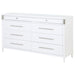 Robinson - 8 Drawer Dresser - White Furniture Max