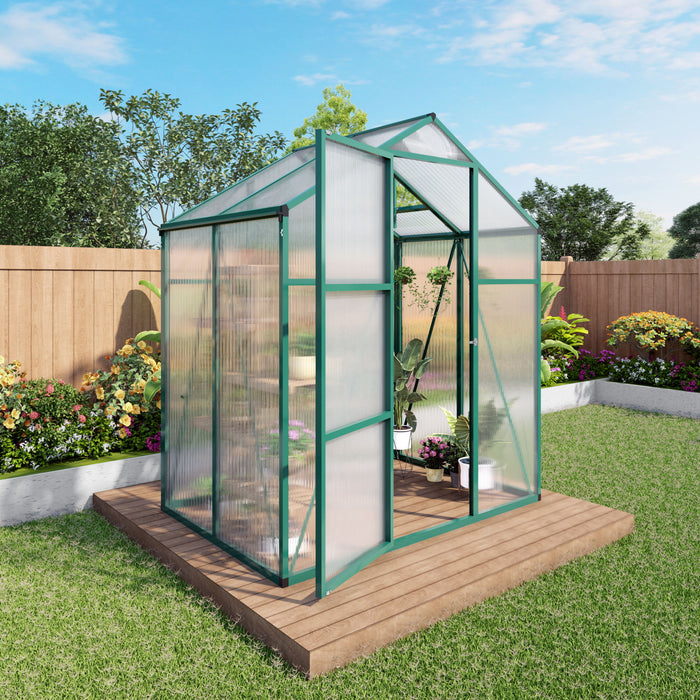 Polycarbonate Walk-In house, Raised Base For Outdoor In All Season