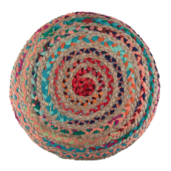 Margo - Handcrafted Round Pouf Simpli-Home