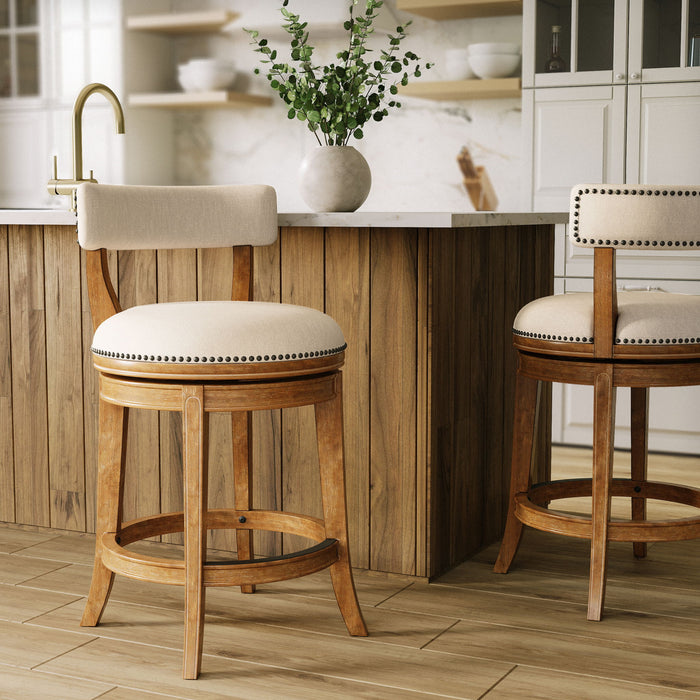 Stool & Upholstered Seat And Back Home Essentials