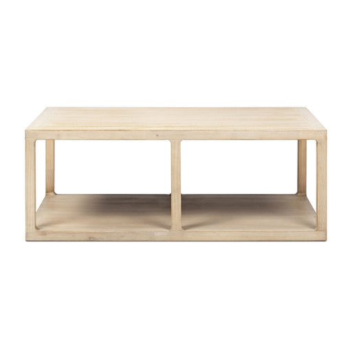Ellis - Open Frame Coffee Table With Lower Shelf - Natural Jennifer Taylor Home