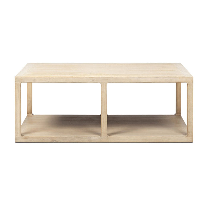 Ellis - Open Frame Coffee Table With Lower Shelf - Natural Jennifer Taylor Home