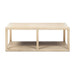 Ellis - Open Frame Coffee Table With Lower Shelf - Natural Jennifer Taylor Home