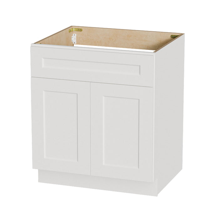 Shaker Base Cabinet With Soft-Close Drawer & Double Doors, Adjustable Shelf Home Essentials