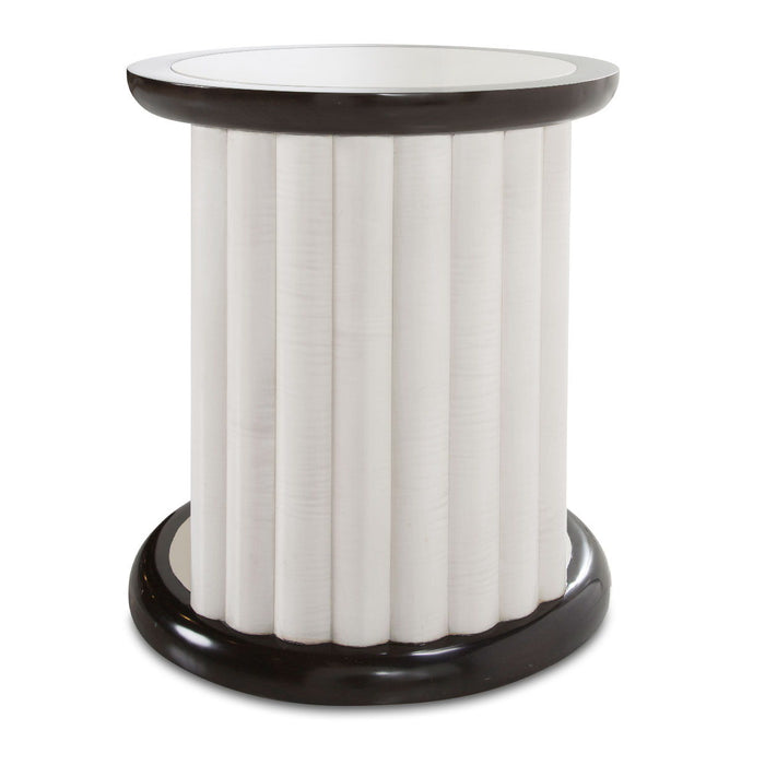 Paris Chic - Round End Table - Espresso Brown