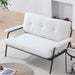 Modern Metal Frame Sofa With Sponge Filling For Compact Spaces And Versatile Use Home Essentials