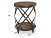 Pinebrook - Round Accent Table - Distressed Natural Pine Magnussen Furniture
