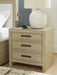 Calmoro - Three Drawer Night Stand - Gray Ashley®