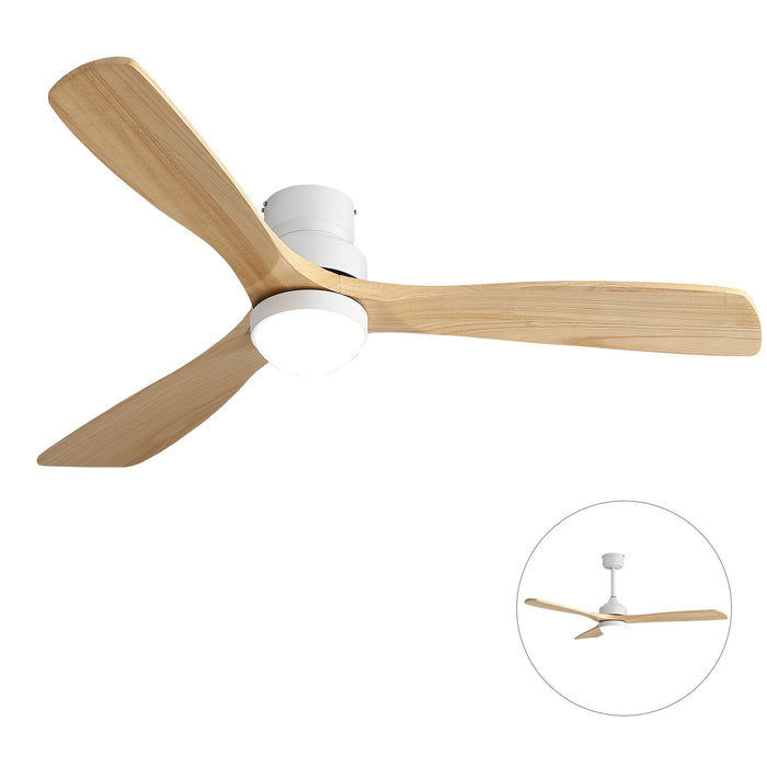 52" Ceiling Fan With Dimmable LED Light, 6 Speed DC Motor, 3 Blades Daily Nest