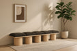 Pavilion - 5 Piece Modular Bench With Natural Base Meridian Furniture