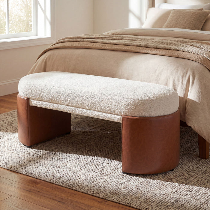 Upholstered Indoor Dining Bench Noble House