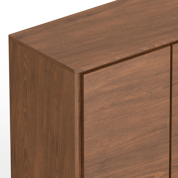 Lowry - Medium Storage Cabinet - Walnut Veneer