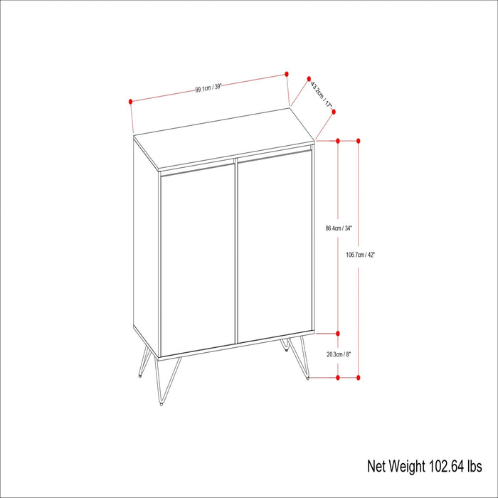 Hunter - Medium Storage Cabinet - Natural