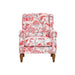 Accent Chair With Floral Upholstery And Nailhead Trim Home Essentials