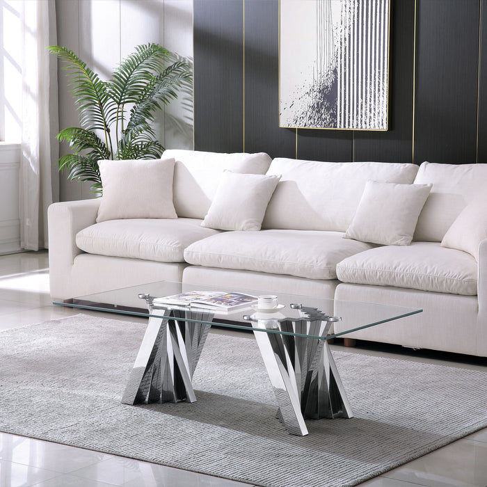 Table With Twisted Fan Shaped Legs Home Essentials