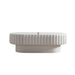 Fluted Storage Table With Lift Off Lid - Cream White Home Essentials