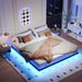 Floating Bed Frames With LED Lights Home Essentials