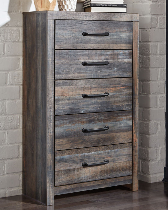 Drystan - Five Drawer Chest - Brown / Beige Signature Design by Ashley®
