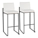 Fuji - Contemporary High Back Barstool Elegant Design Lumi Source