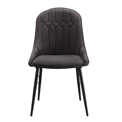 Abraham - Side Chair (Set of 2) - Black / Dark Gray Acme