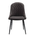 Abraham - Side Chair (Set of 2) - Black / Dark Gray Acme