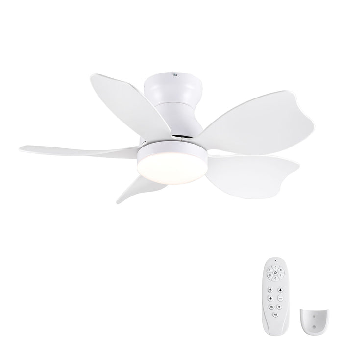 Low Profile Flush Mount Ceiling Fan With Light Daily Nest