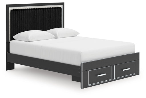 Zuraleus - Upholstered Panel Platform Storage Bed Signature Design by Ashley®
