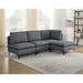 Upholstered Modular Sectional With Tall Legs, Medium Firm Seat Home Essentials