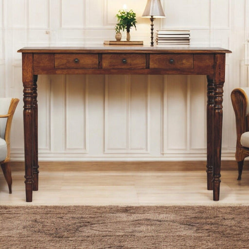 Turned Legs Drawer Console Table Artisan Furniture