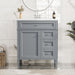 Bathroom Vanity With Top Sink, 2 Drawers & Tip Out Drawer Hearth and Haven
